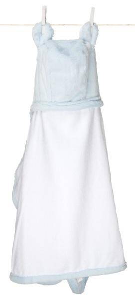 Little Giraffe Cape de Bain avec Oreilles Bleue Luxe